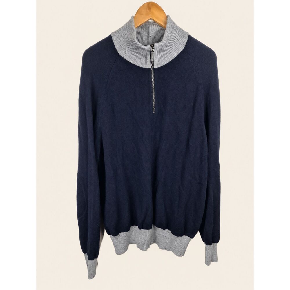 Orvis Wool Quarter Zip Sweater Mens XL Elbow Patches Outdoors Gorpcore Layering